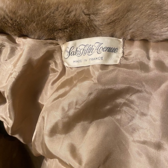 Saks Fifth Avenue fur coat - Picture 2 of 3